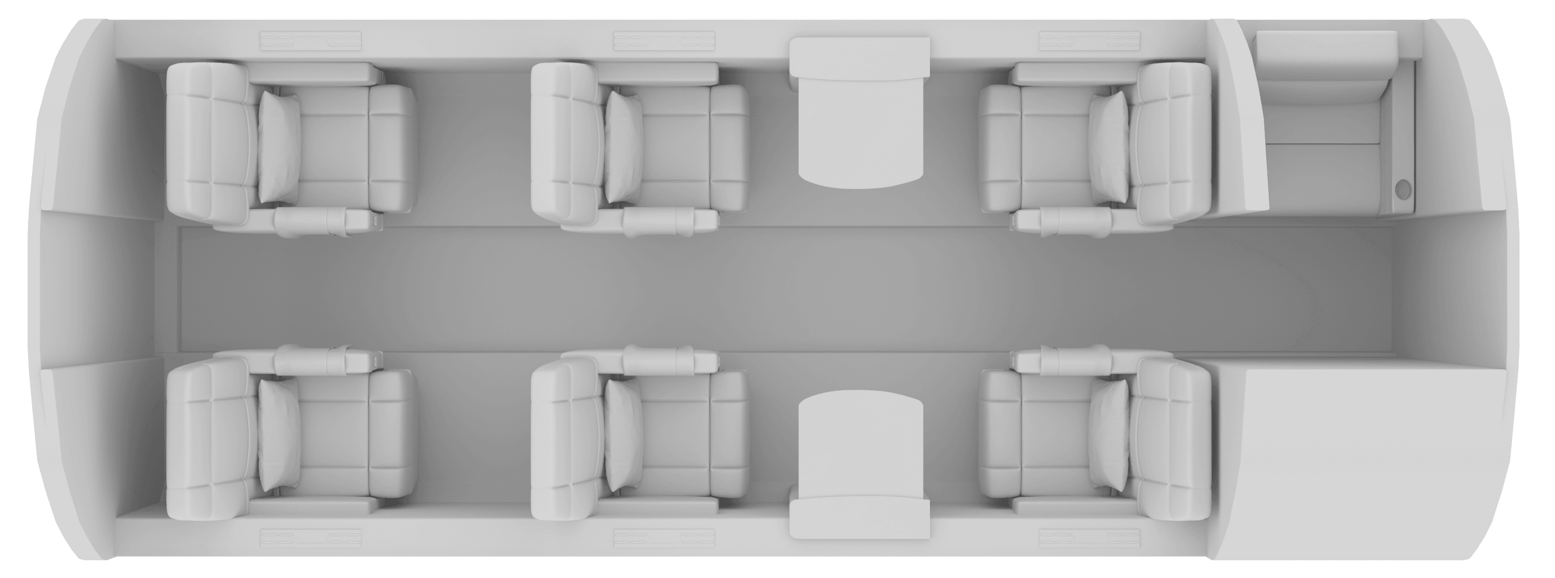 Beechcraft King Air 350 floor plan
