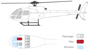Eurocopter AS350 (Airbus H125) floor plan
